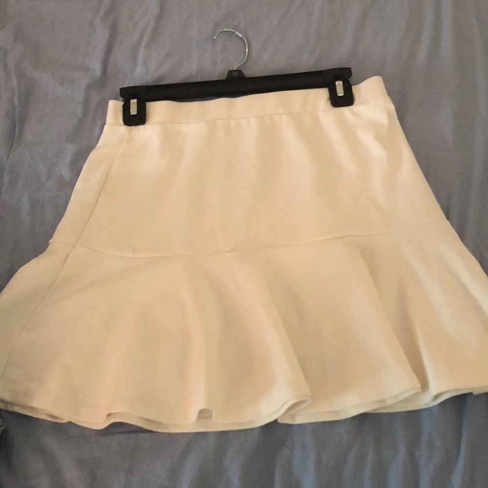 White peplum skirt